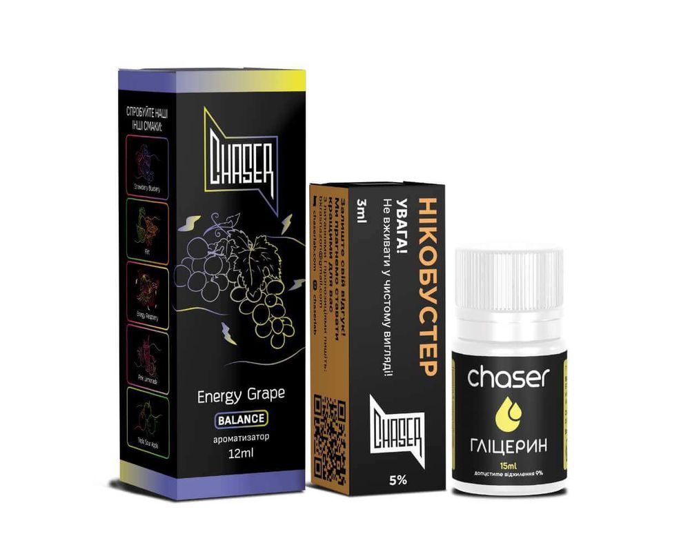 Набір Chaser Black 30ml – Energy Grape