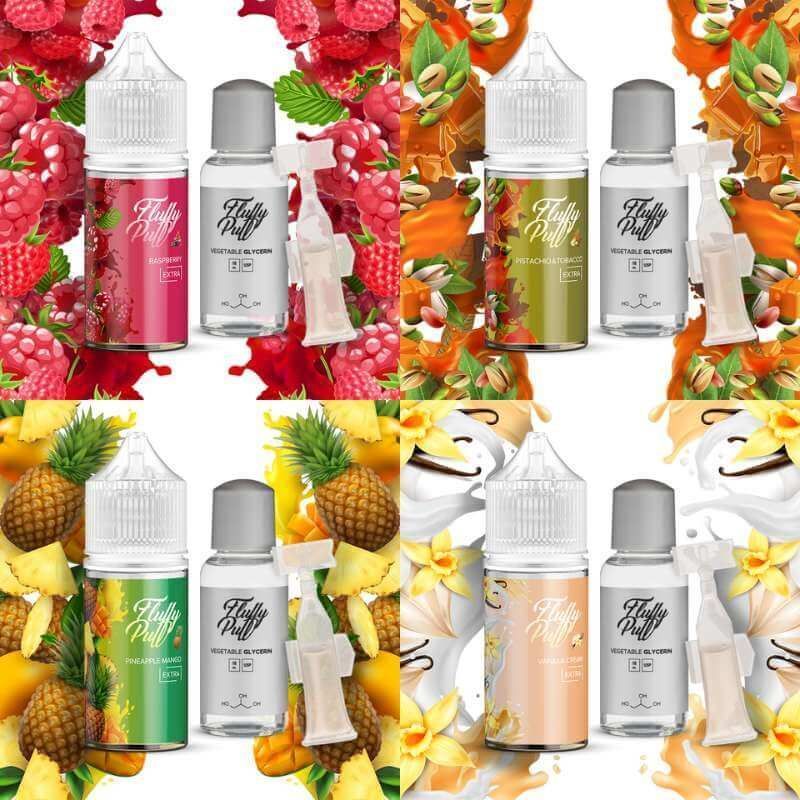 Набір Fluffy Puff 30ml 50mg – Raspberry Mochi купити в Milky Vape