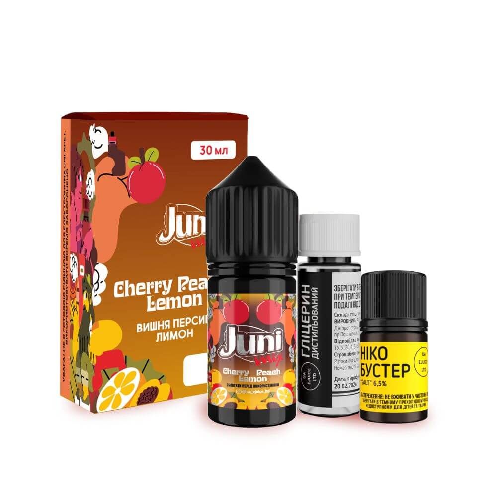 Набір JUNI Mix 30ml – Cherry Peach Lemon