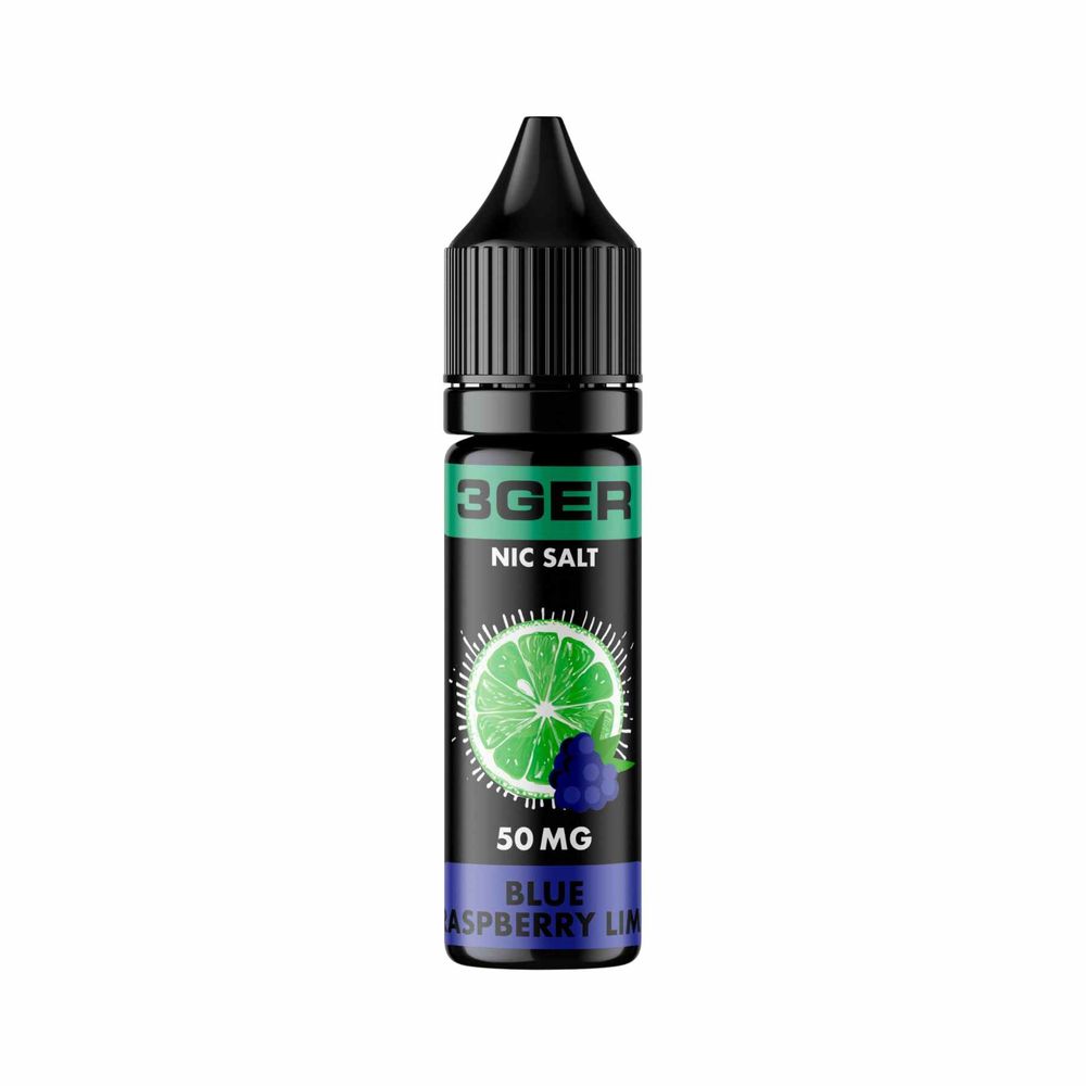 Солевая жидкость 3GER 15ml 50mg – Blue Raspberry Lime