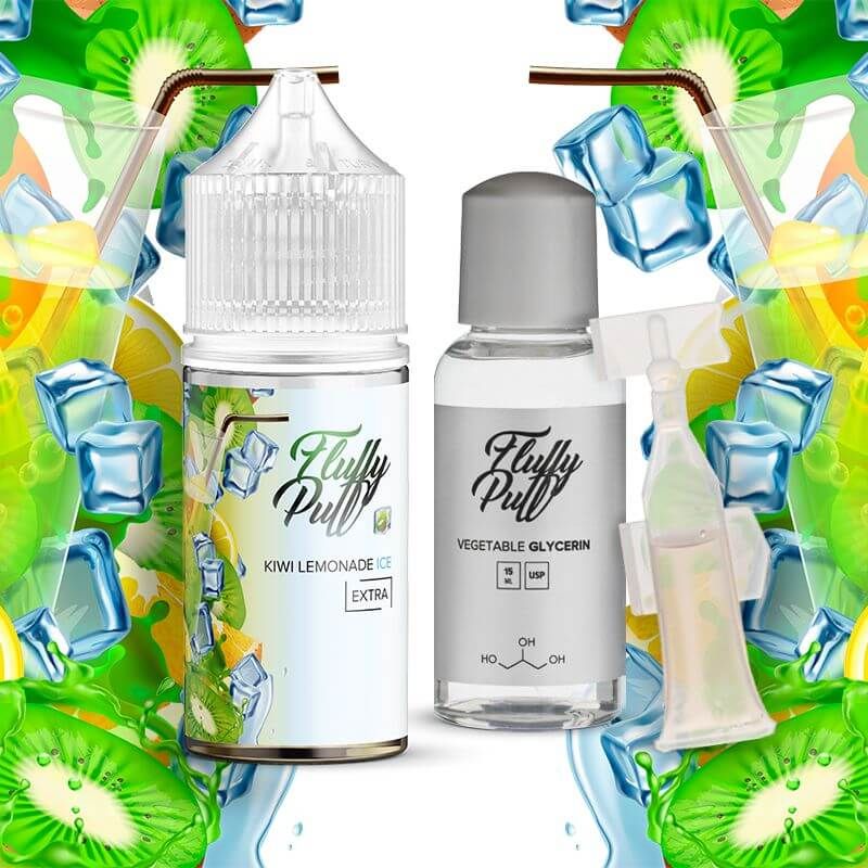 Набор Fluffy Puff 30ml 50mg – Kiwi Lemonade ICE