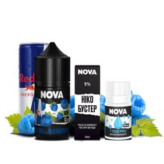 Набор Nova 30ml 50mg – Red Bull Blue Raspberry