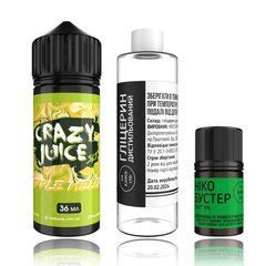 Органический набор Crazy Juice 120ml 3mg &ndash; Apple Melon