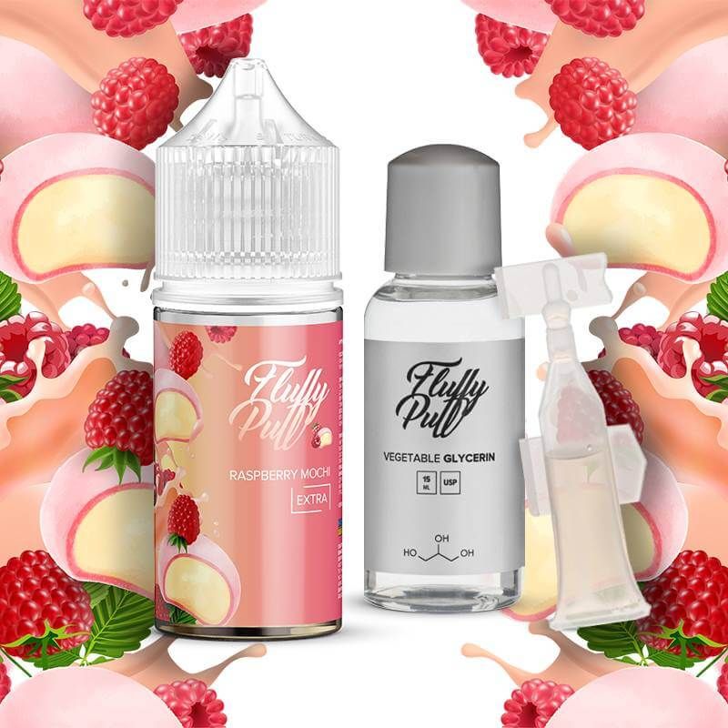 Набор Fluffy Puff 30ml 50mg – Raspberry Mochi