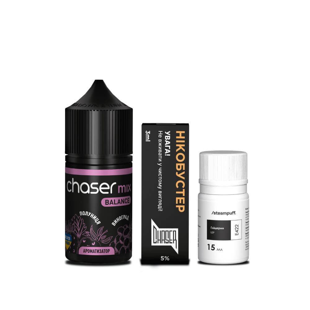 Набір Chaser Mix 30ml &ndash; Полуниця Виноград
