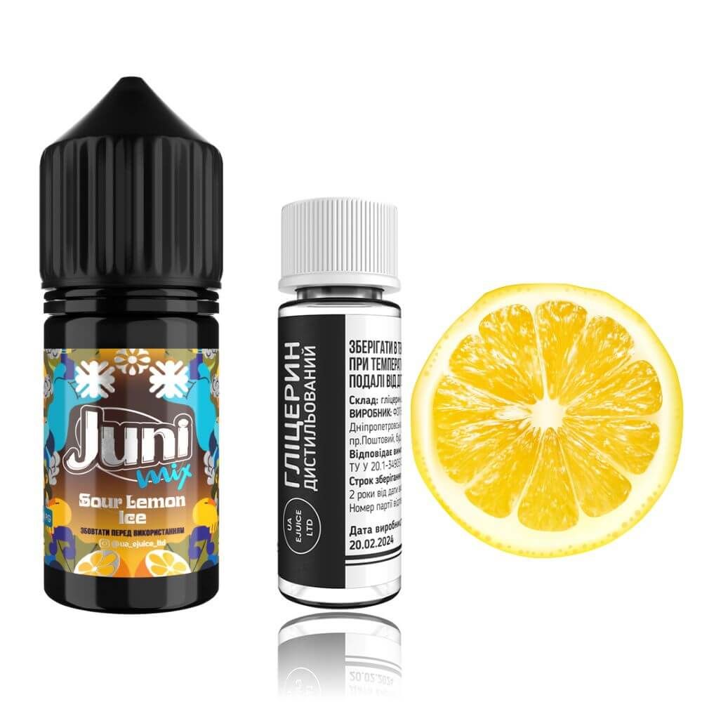 Набор JUNI Mix 30ml 0mg – Sour Lemon ICE