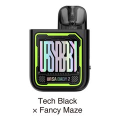 Стартовый Набор Lost Vape Ursa Baby 2 900mAh – Tech Black x Fancy Maze фото