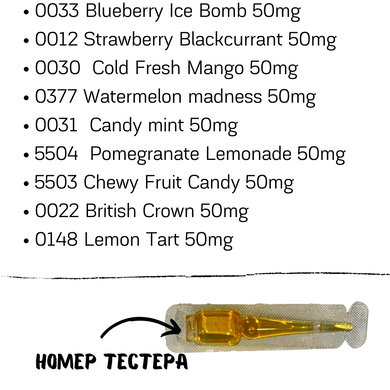 Тестер рідини Admiral Vape Premium Salt 2ml 50mg - галерея