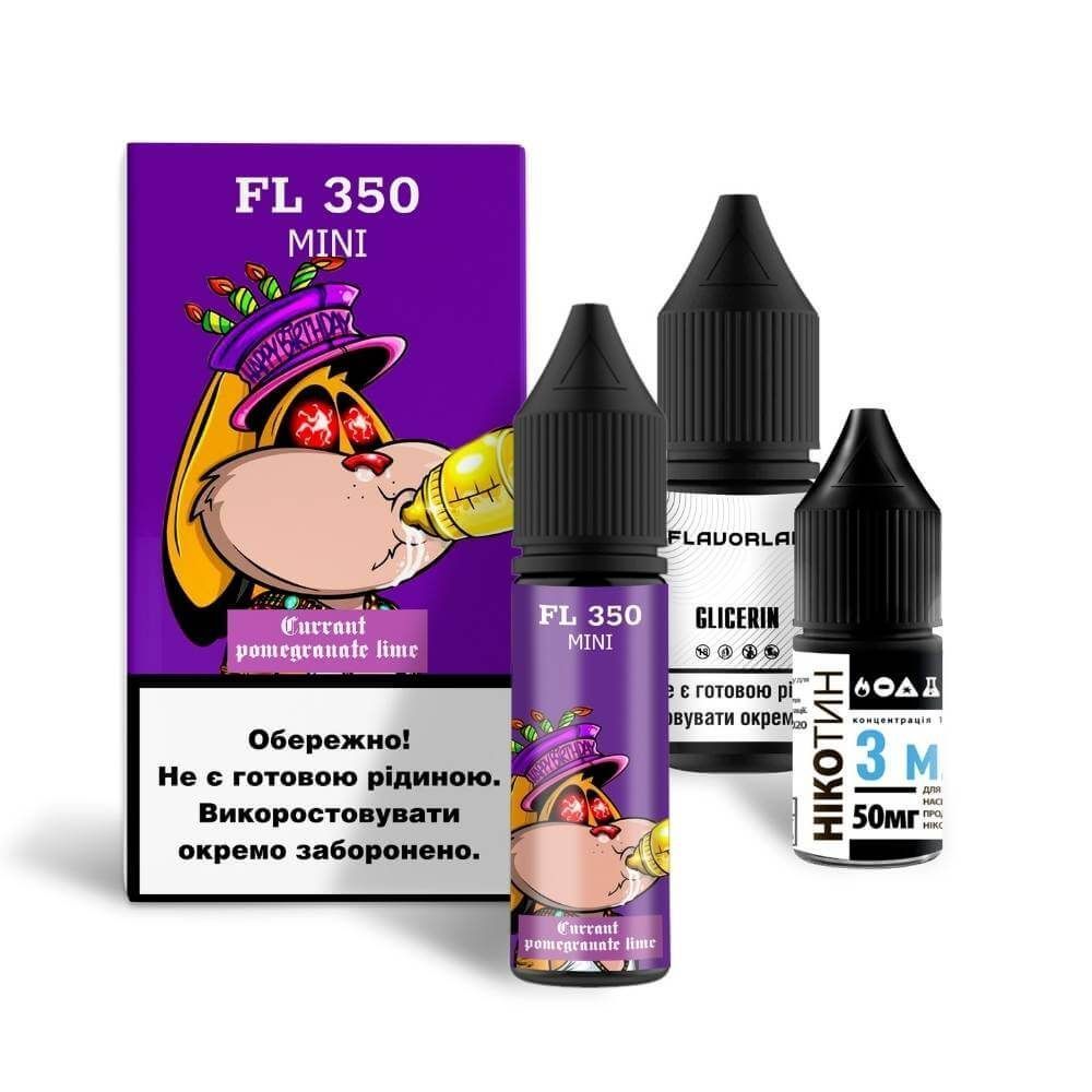 Набор Flavorlab FL350 mini 15ml 50mg – Currant Pomergranate Lime