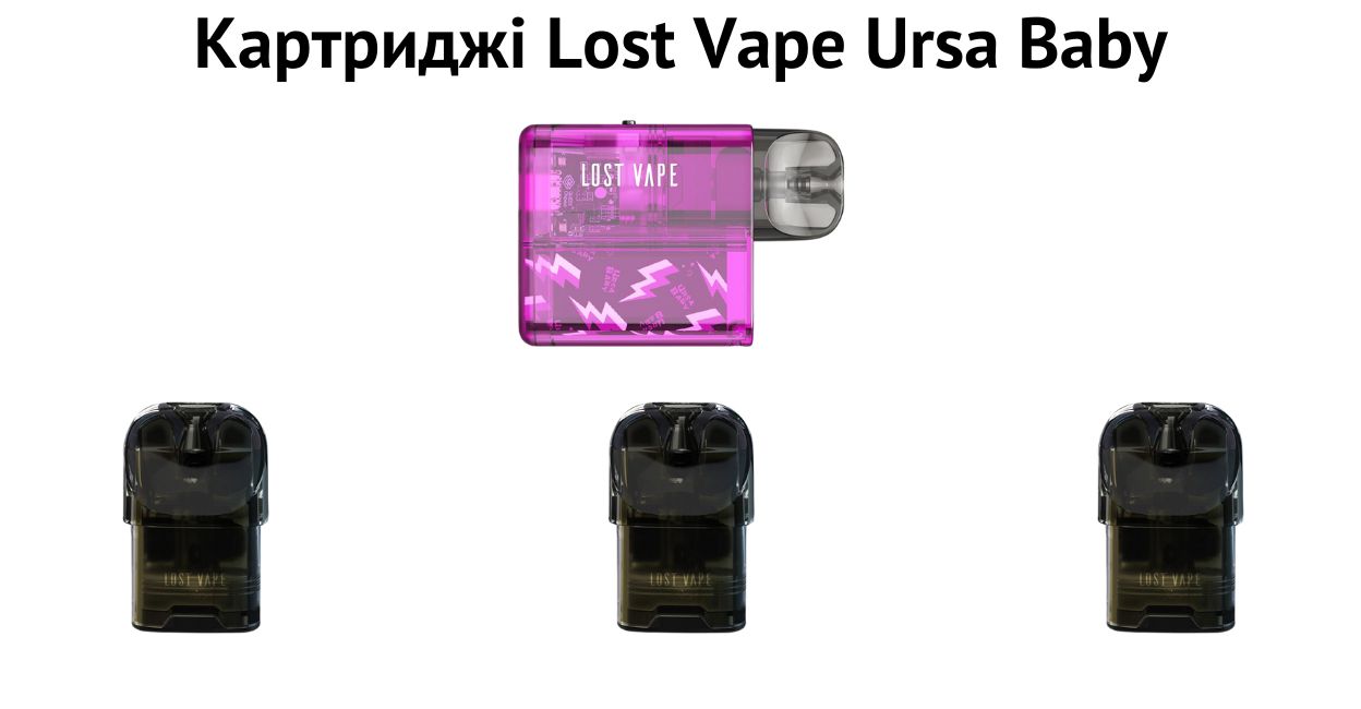 Зустрічайте картридж Lost Vape Ursa Baby.