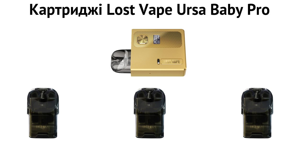 Зустрічайте картридж Lost Vape Ursa Baby Pro.