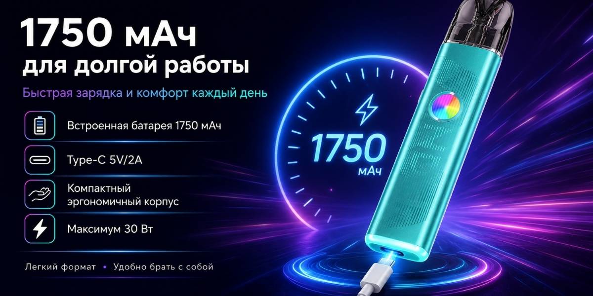 Geekvape Sonder Q3 с аккумулятором 1750 мАч и зарядкой Type-C