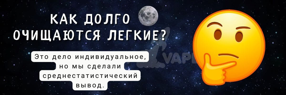 Узнайте насколько долго очищаются легкие.