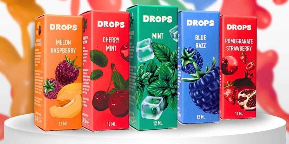 DROPS 30 мл 50 мг — линейка вкусов самозамеса, фото наборов