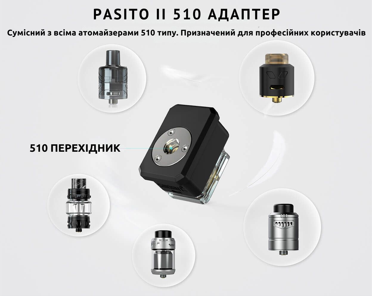 Зустрічайте адаптер Smoant Pasito II 510.