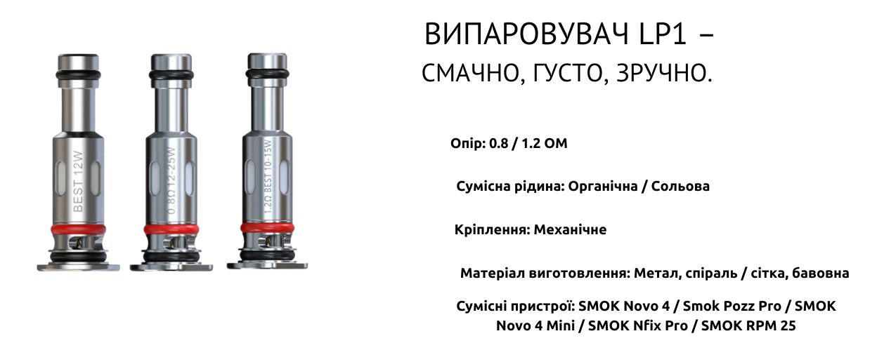 Технічні характеристики та особливості випаровувача.