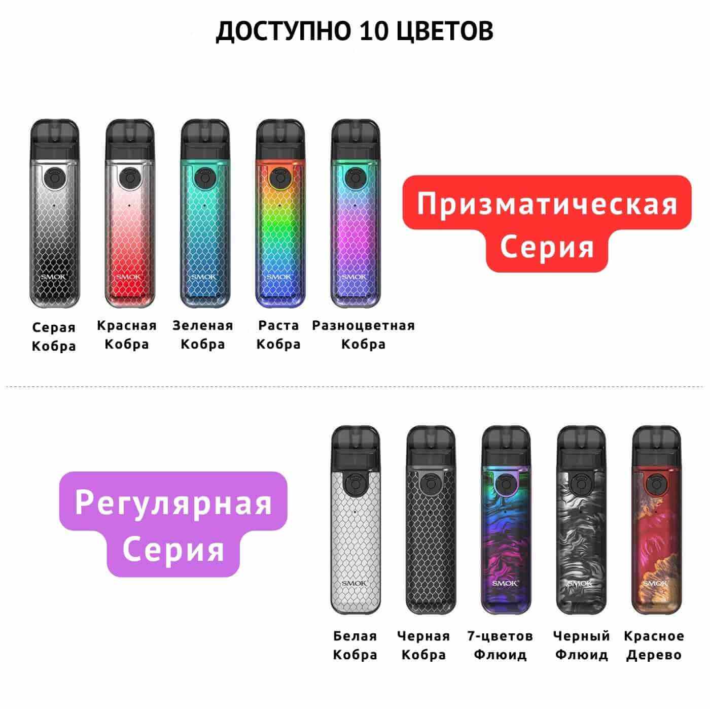 Стартовый набор SMOK Novo 4 Mini (900mAh 2ml) – Red Stabilizing Wood купить  в Milky Vape