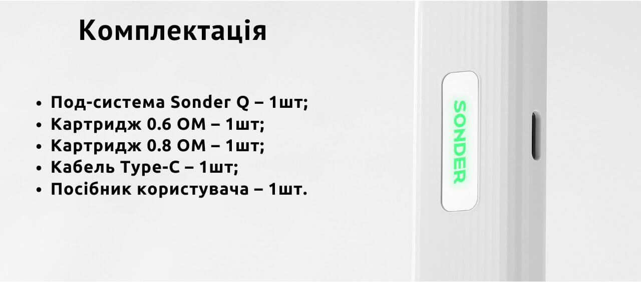 Комплектація набору.