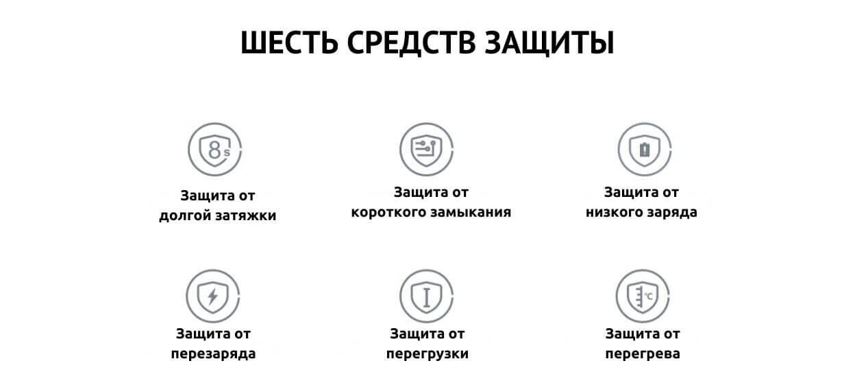 Присутствует система безопасности.