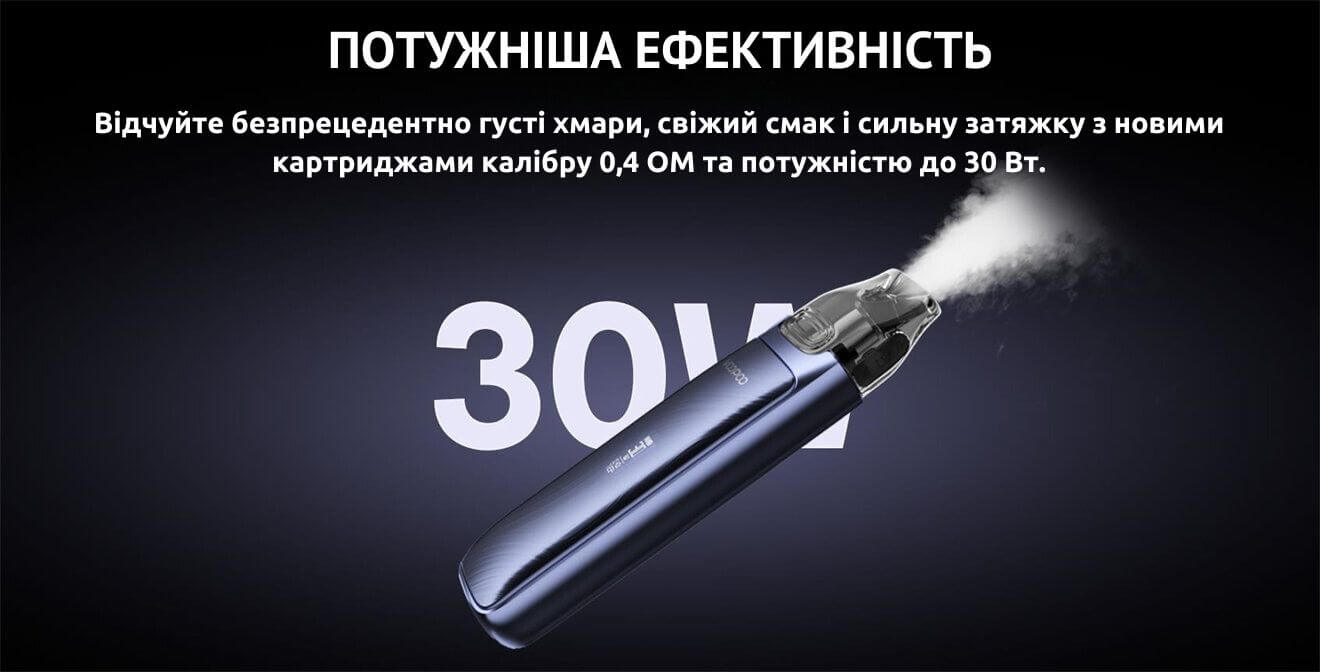 Максимальна потужність становить 30 Вт.