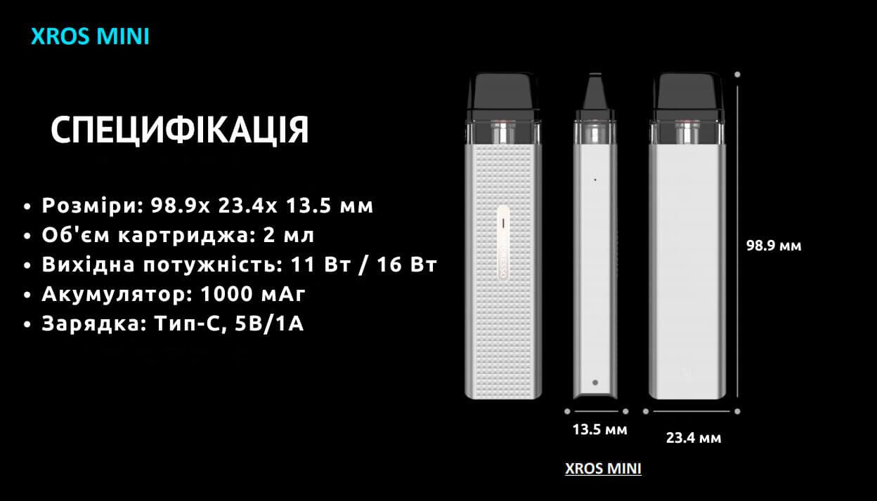 Технічні характеристики пристрою.