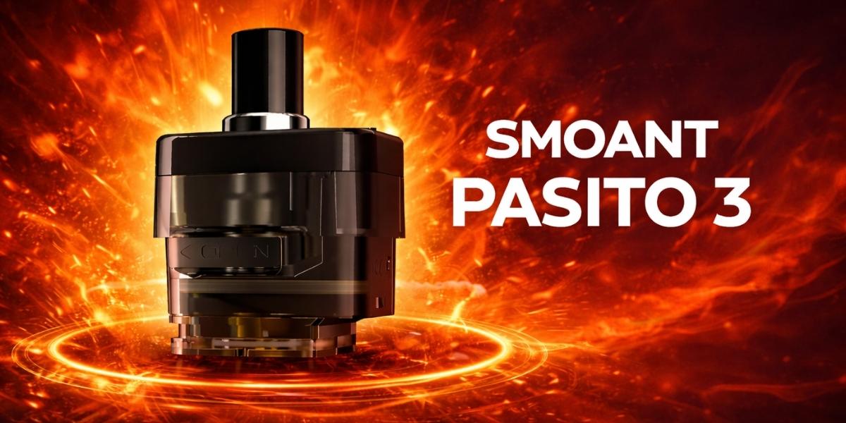 Картридж Smoant Pasito 3 — вид сбоку, прозрачный корпус
